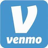 blue venmo logo with a v